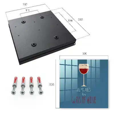 Glas Wein mit inspirierender Inschrift