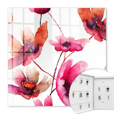 Aquarellblumen, zarte Farben