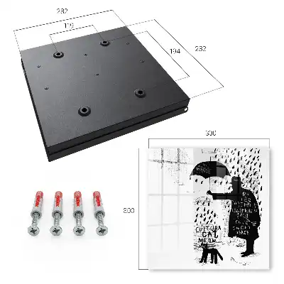 Schwarze Silhouette mit geheimnisvollen Inschriften