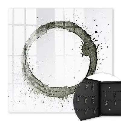 Zen-Kreis der Farbspritzer