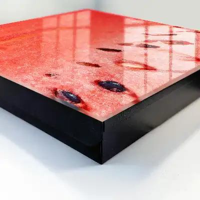 Saftige Wassermelone mit Kernen