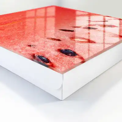Saftige Wassermelone mit Kernen