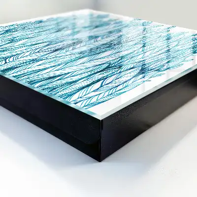 Blattige Eleganz Blau