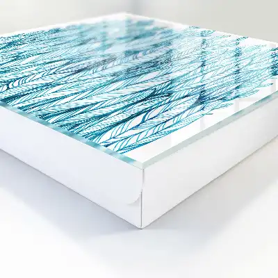 Blattige Eleganz Blau