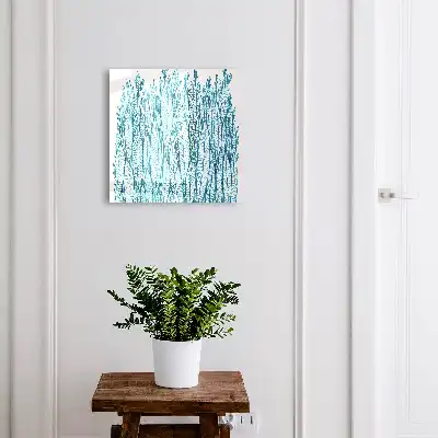 Blattige Eleganz Blau
