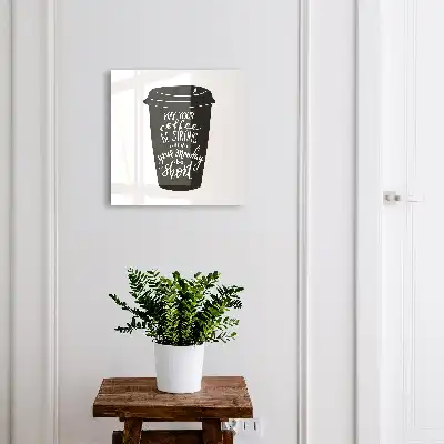Kaffee und Humor mit einer witzigen Bildunterschrift