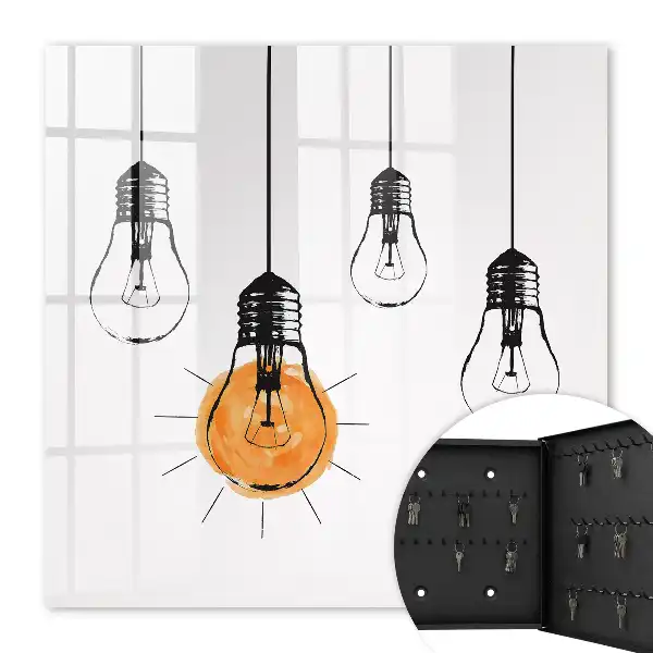 Kreative Glühbirne in einfachem Design