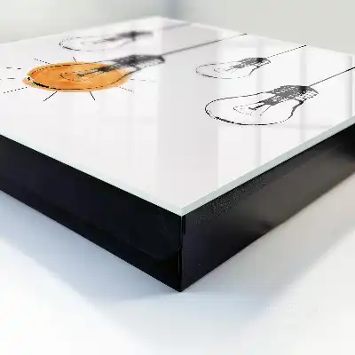 Kreative Glühbirne in einfachem Design