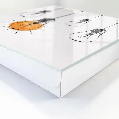Kreative Glühbirne in einfachem Design