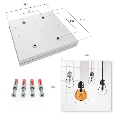 Kreative Glühbirne in einfachem Design