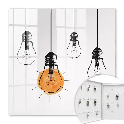 Kreative Glühbirne in einfachem Design