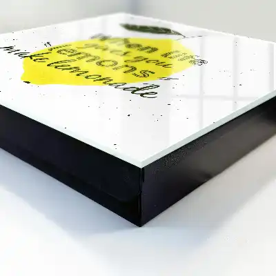 Zitronenmotiv im handgefertigten Stil