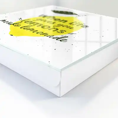 Zitronenmotiv im handgefertigten Stil