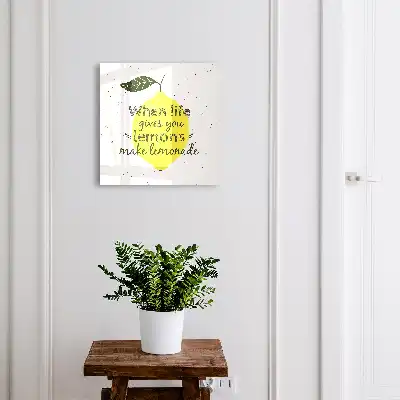 Zitronenmotiv im handgefertigten Stil