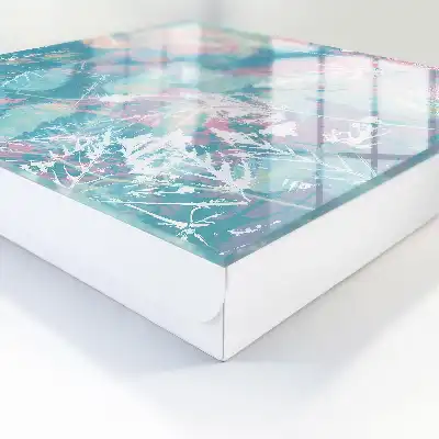 Pastellfarbene Blätter im zarten Hintergrund