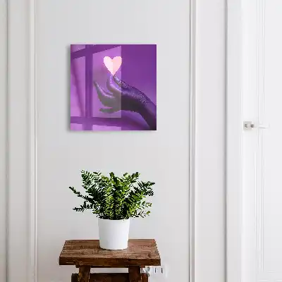 Lila Liebe Kontrast der Emotionen