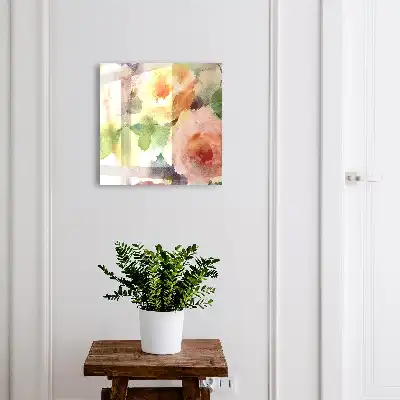 Blumenmotiv in Pastellfarben