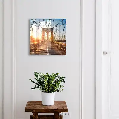 Die untergehende Sonne erzeugt Symmetrie.