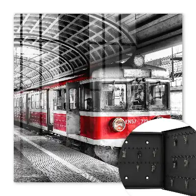 Eisenbahnsymmetrie stilvoller Architektur