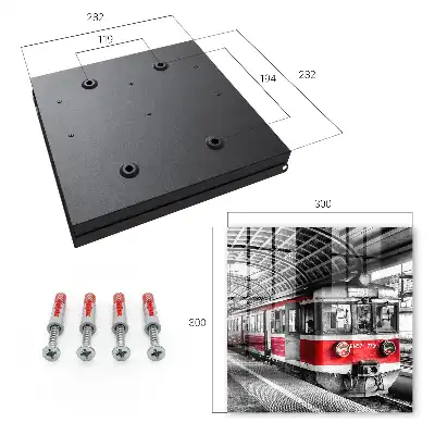 Eisenbahnsymmetrie stilvoller Architektur