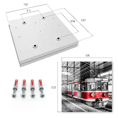 Eisenbahnsymmetrie stilvoller Architektur