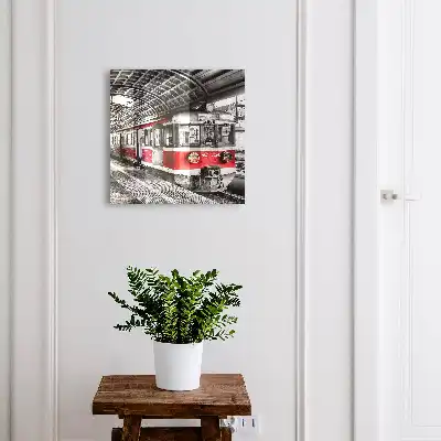 Eisenbahnsymmetrie stilvoller Architektur