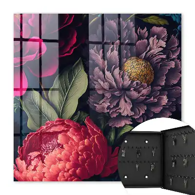 Luxuriöse Blumen, ausdrucksstark im Detail