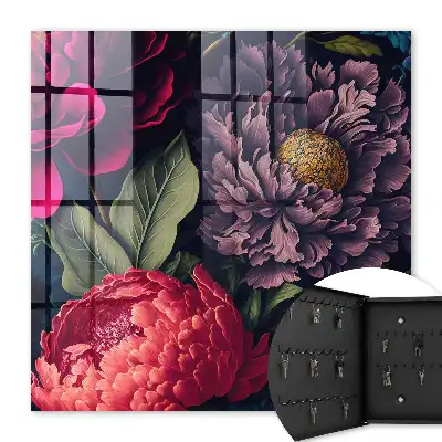 Luxuriöse Blumen, ausdrucksstark im Detail
