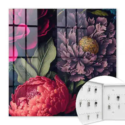 Luxuriöse Blumen, ausdrucksstark im Detail