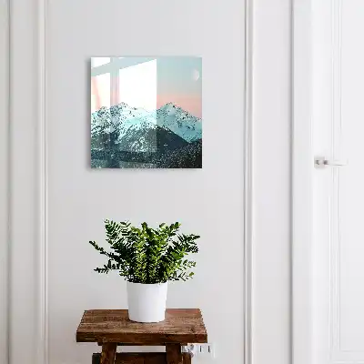 Bergfrieden im Mondlicht
