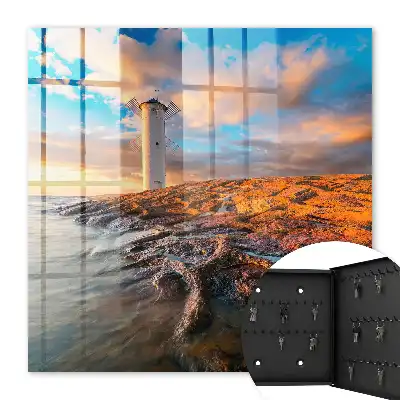 Sonnenuntergangsleuchtturm