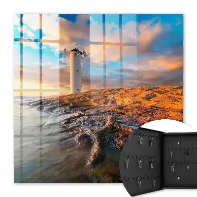 Sonnenuntergangsleuchtturm