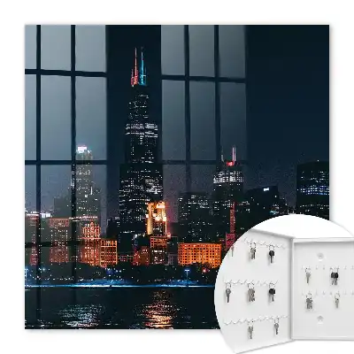 Eine nächtliche Stadt voller Lichter