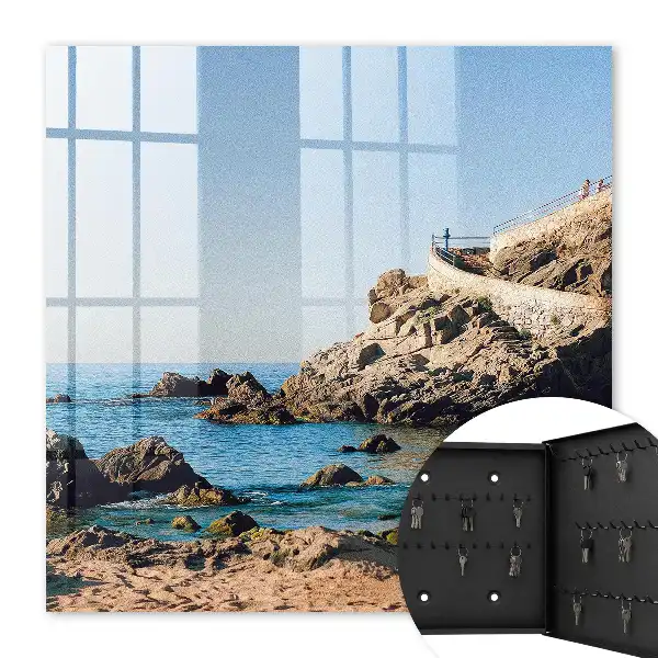 Küstenlandschaft, blaues Meer