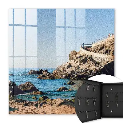 Küstenlandschaft, blaues Meer