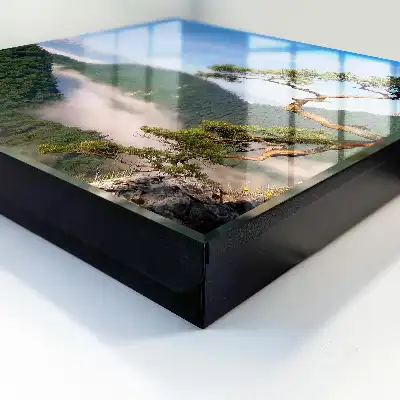 Berglandschaft mit schneebedeckten Bergen