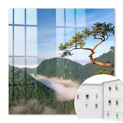 Berglandschaft mit schneebedeckten Bergen