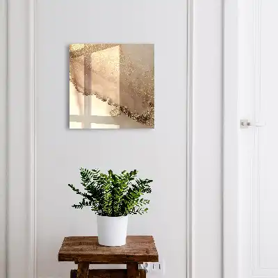 Künstlerisches Wandbild mit abstrakter Transparenzoptik