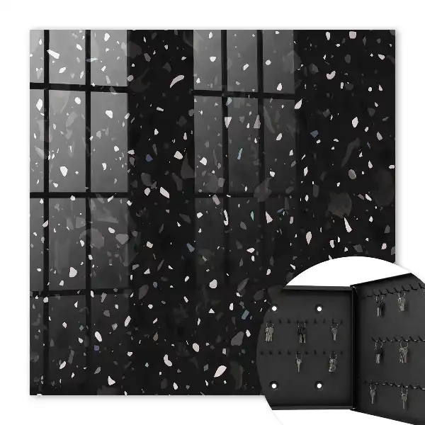 Schwarzer Terrazzo-Hintergrund