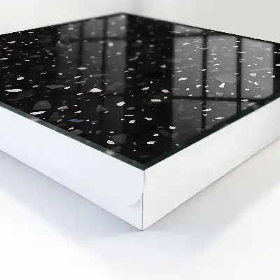 Schwarzer Terrazzo-Hintergrund