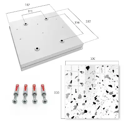 Monochromer Terrazzo-Stil