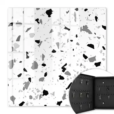 Monochromer Terrazzo-Stil