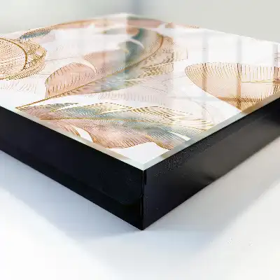Zarte Blätter in dezenten Farben