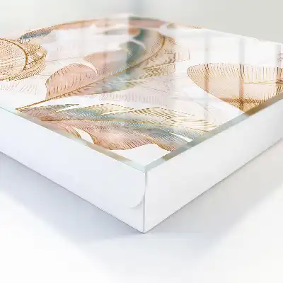 Zarte Blätter in dezenten Farben