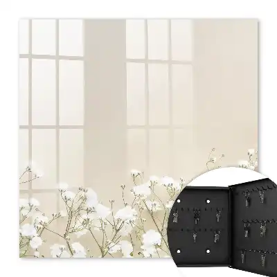 Blumen auf dezentem beigefarbenem Hintergrund