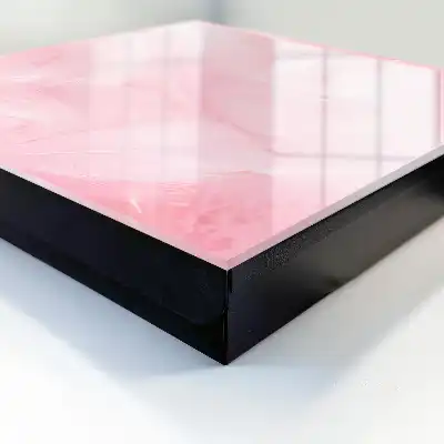 Schlüsselbox Rosa Federdekoration