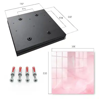 Schlüsselbox Rosa Federdekoration