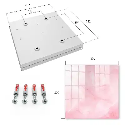 Schlüsselbox Rosa Federdekoration