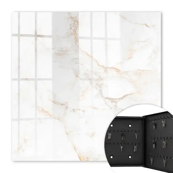 Wandbild mit braunem Marmor-Design und Linienmuster