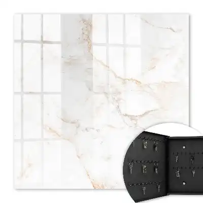 Wandbild mit braunem Marmor-Design und Linienmuster